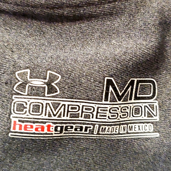 Under Armour Womens Compression HeatGear Below Knee Leggings Gray Sz MD - Picture 4 of 5